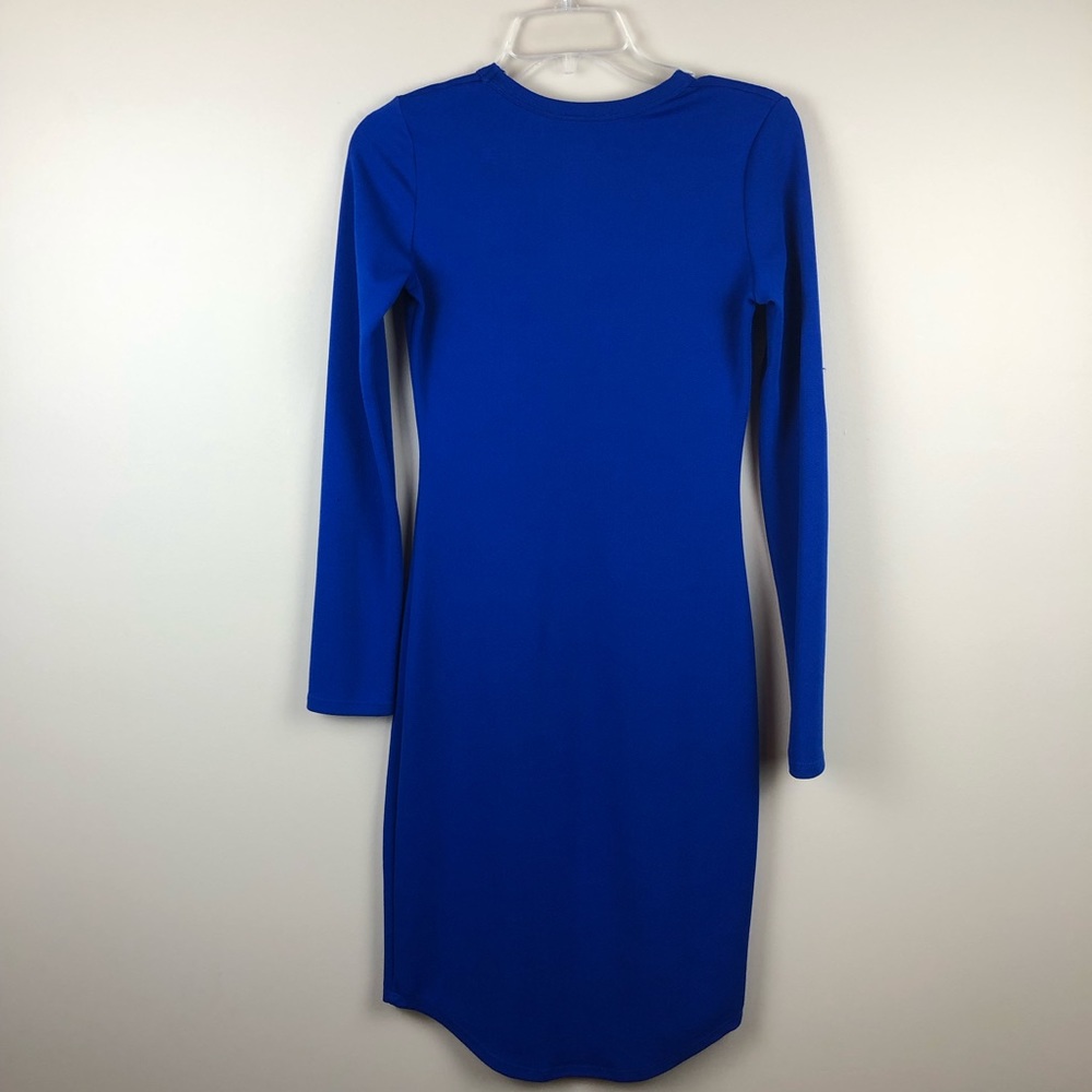 Blue midi dress